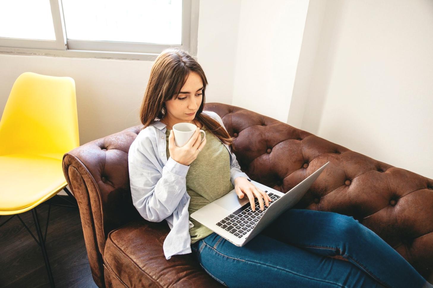 Business owner reviewing financial documents and planning
